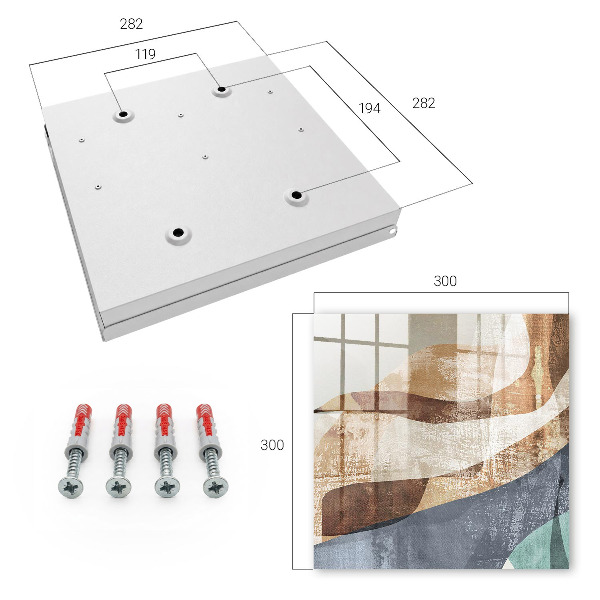 Key cabinet for wall Organic forms