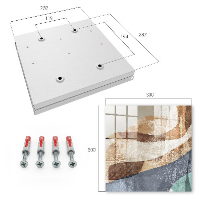 Key cabinet for wall Organic forms