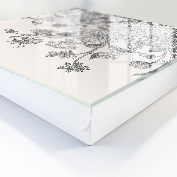 Key cabinet for wall Floral elegance