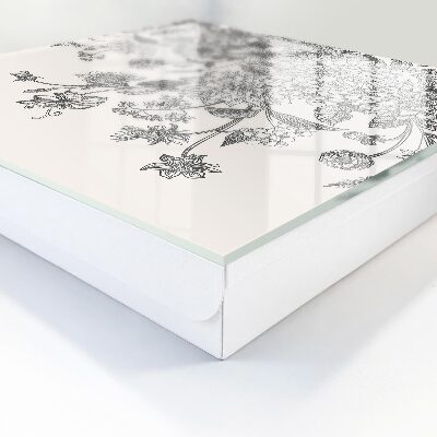 Key cabinet for wall Floral elegance