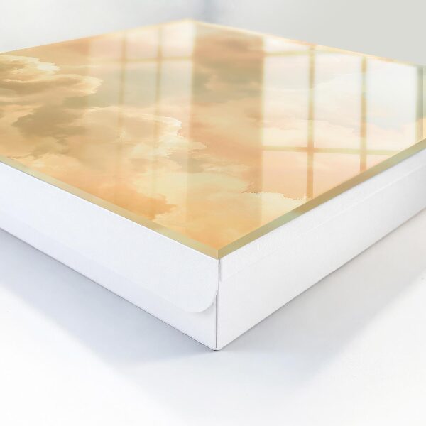 Key storage box Pastel clouds
