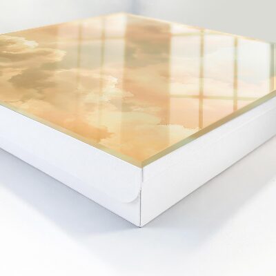 Key storage box Pastel clouds