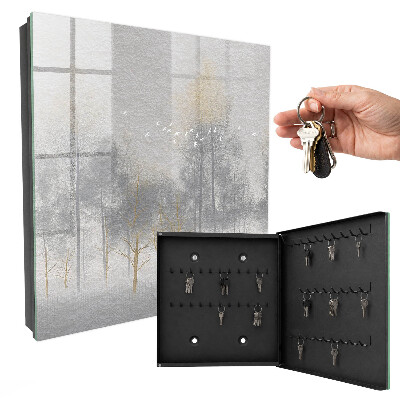 Key storage box Misty forest
