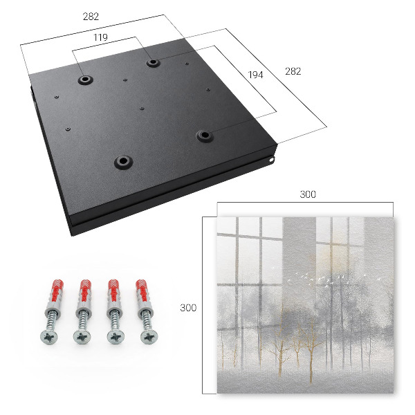 Key storage box Misty forest