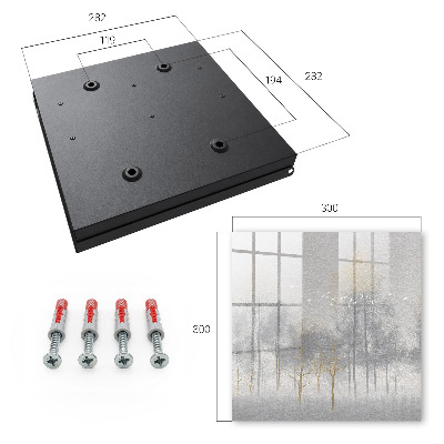 Key storage box Misty forest