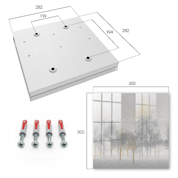 Key storage box Misty forest