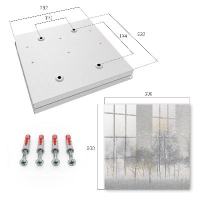 Key storage box Misty forest