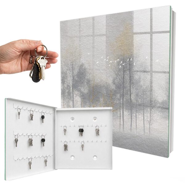 Key storage box Misty forest