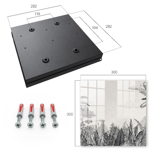 Key cabinet for wall Tropical landscape