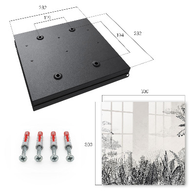 Key cabinet for wall Tropical landscape
