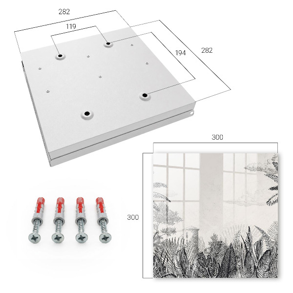 Key cabinet for wall Tropical landscape
