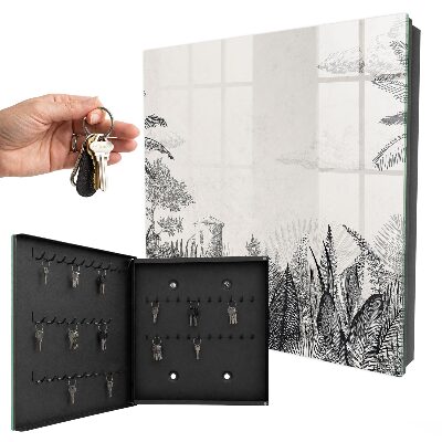 Key cabinet for wall Tropical landscape