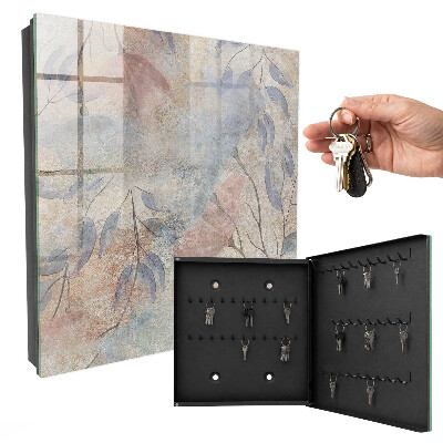 Key cabinet for wall Delicate leaves