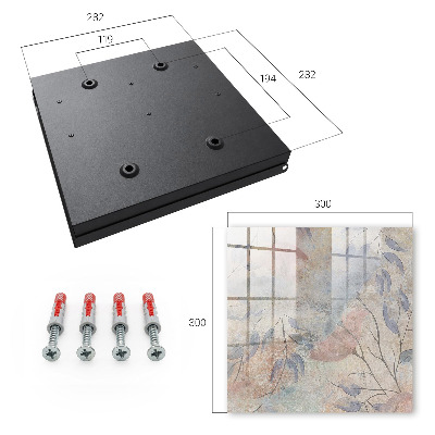 Key cabinet for wall Delicate leaves