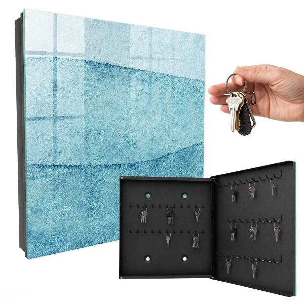 Key cabinet for wall Blue textures