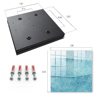 Key cabinet for wall Blue textures
