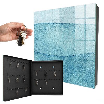Key cabinet for wall Blue textures