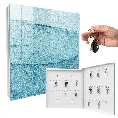 Key cabinet for wall Blue textures