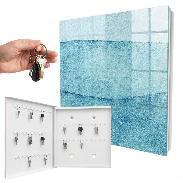Key cabinet for wall Blue textures