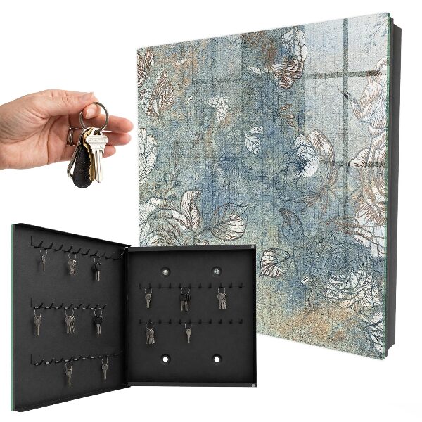 Key box Floral pattern