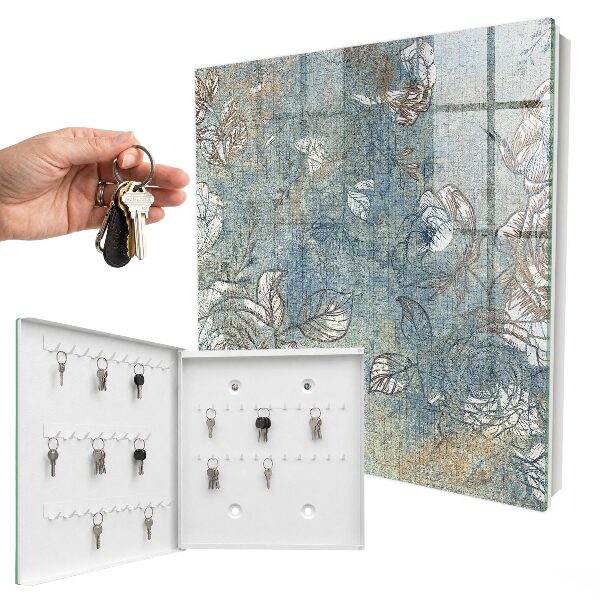 Key box Floral pattern