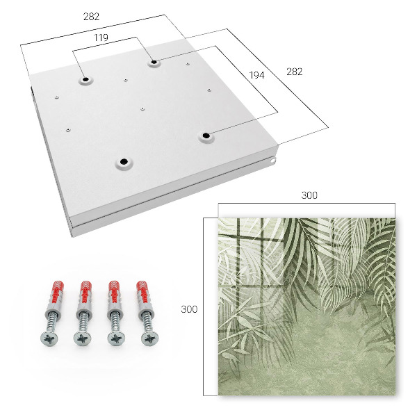Key cabinet for wall Tropical pattern