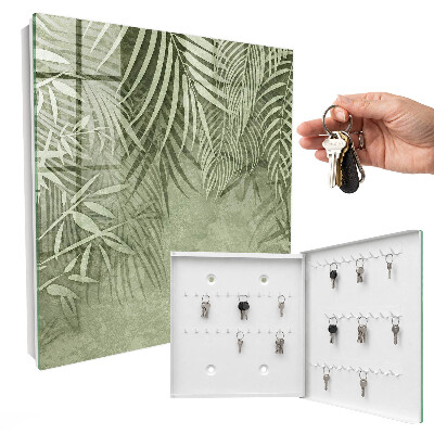 Key cabinet for wall Tropical pattern
