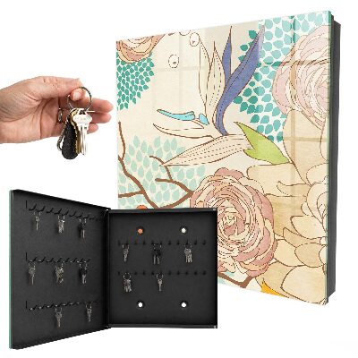 Key box Abstract flowers