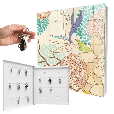 Key box Abstract flowers