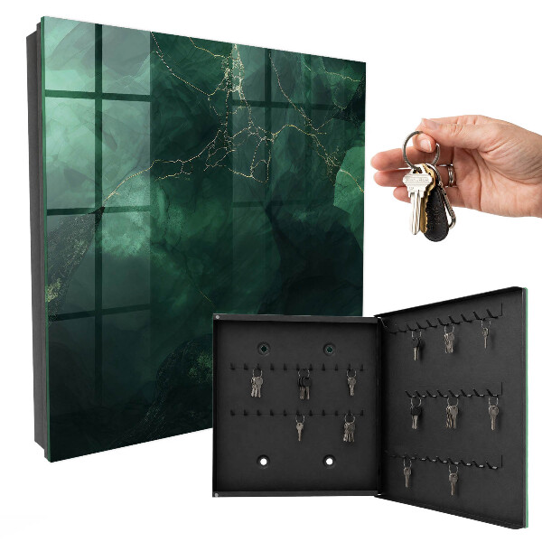 Key cabinet for wall Green elegance