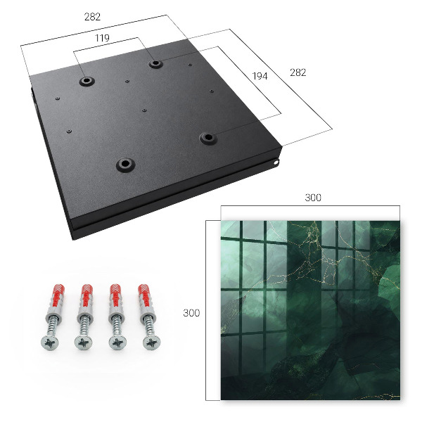 Key cabinet for wall Green elegance