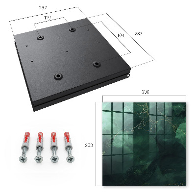 Key cabinet for wall Green elegance