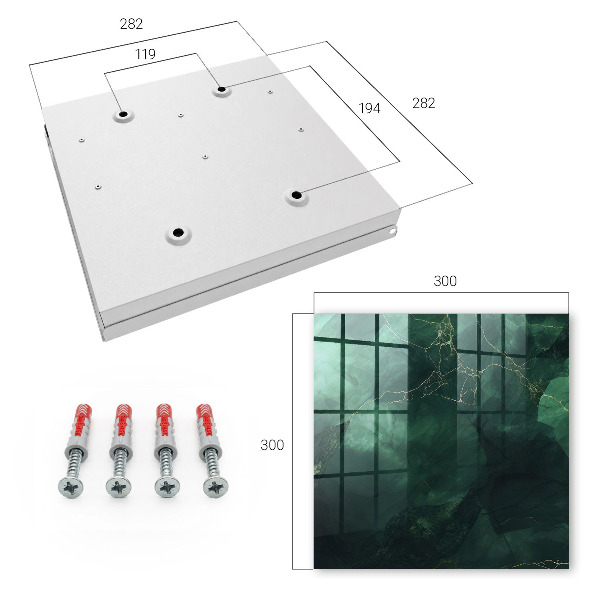 Key cabinet for wall Green elegance