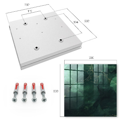 Key cabinet for wall Green elegance