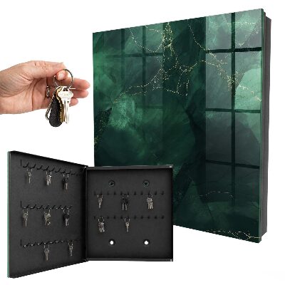 Key cabinet for wall Green elegance