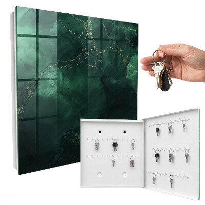 Key cabinet for wall Green elegance