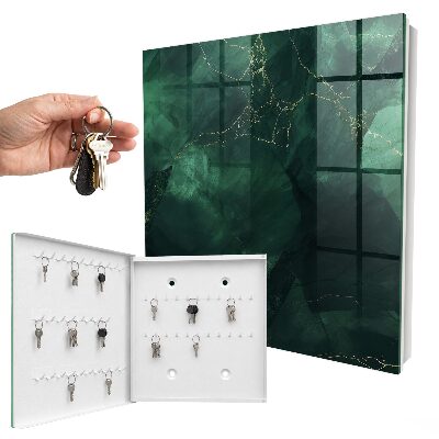 Key cabinet for wall Green elegance