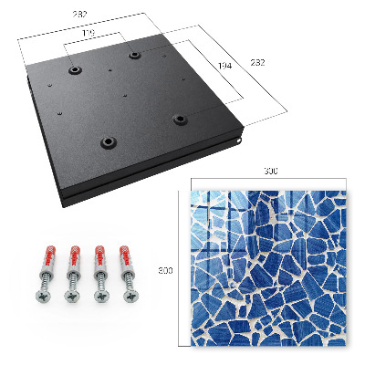 Key box Blue mosaic