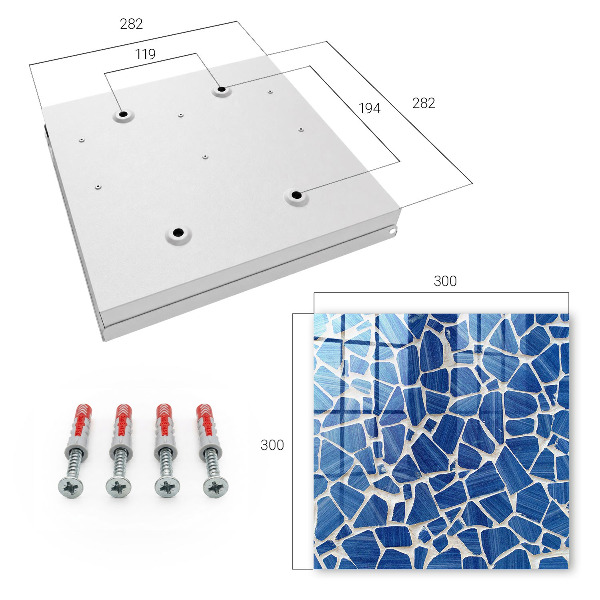 Key box Blue mosaic