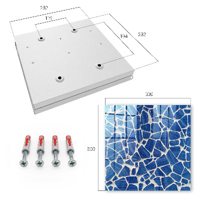Key box Blue mosaic