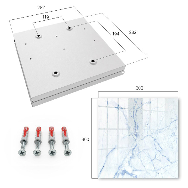 Key storage box Marble pattern