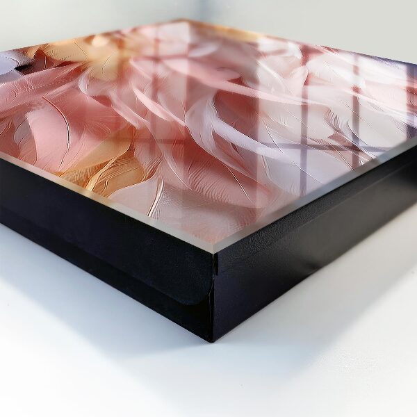 Key box Pastel feathers