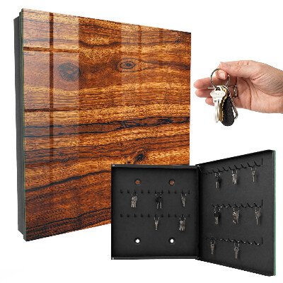 Key storage box Wooden texture