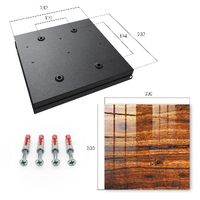Key storage box Wooden texture