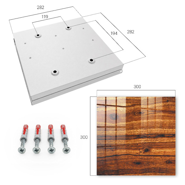 Key storage box Wooden texture
