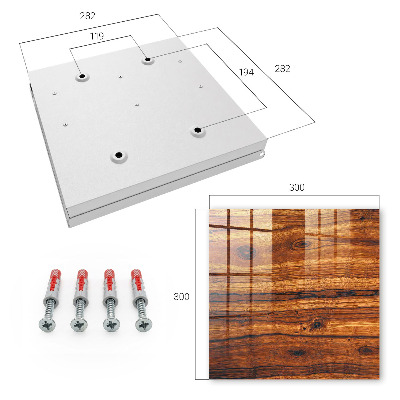 Key storage box Wooden texture
