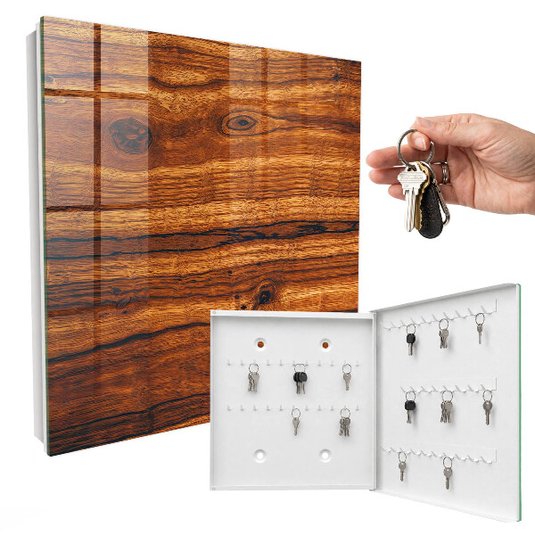 Key storage box Wooden texture
