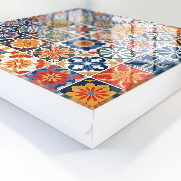 Key cabinet for wall Colorful tiles