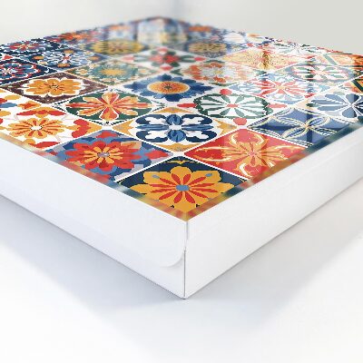 Key cabinet for wall Colorful tiles