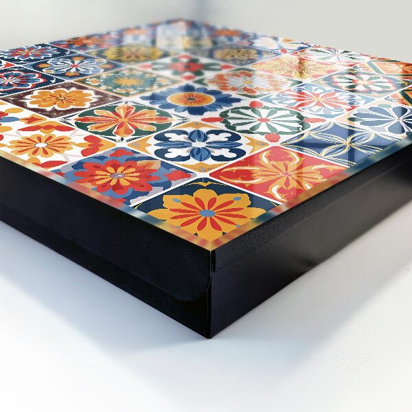 Key cabinet for wall Colorful tiles